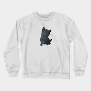 West Highland White Terrier aka Westie Black Art Crewneck Sweatshirt